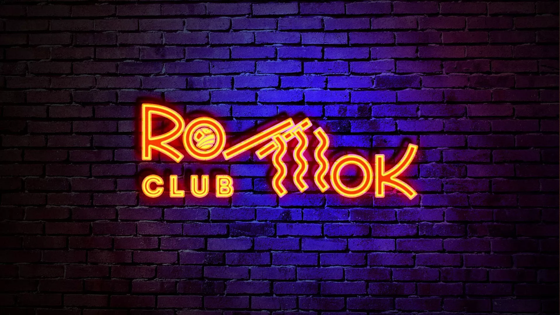 Разработка интерьерной вывески суши-бара «Roll Wok Club» в Пыть-Яхе